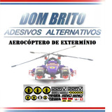 Adesivos Aerocóptero De Extermínio Cobra Comandos
