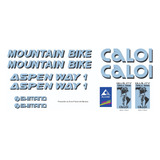 Adesivos Antiga Bicicleta Caloi Aspen Way 1 Azul Claro