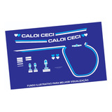 Adesivos Antiga Bicicleta Caloi Ceci Azul E Branco