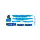 Adesivos Antiga Bicicleta Monark Bmx Pantera Azul Aro 16