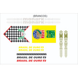 Adesivos Antiga Bicicleta Monark Brasil De Ouro 1973