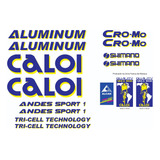 Adesivos Antiga Caloi Aluminum Andes Sport 1 Azul amarelo