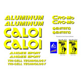 Adesivos Antiga Caloi Aluminum Andes Sport Amarelo preto