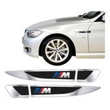 Adesivos Aplique Lateral Compatível Com Bmw M Resinado Res04 Cor Adesivo Emblema Gráfico M