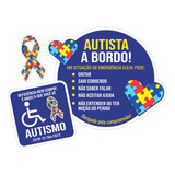 Adesivos Autismo Vinil Alta Qualidada Externo Para Carro Pcd