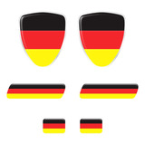 Adesivos Bandeira Alemanha Emblemas Escudo Placa