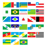 Adesivos Bandeira Estados Brasileiros 9 X