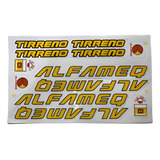 Adesivos Bicicletas Aluminum Alfameq Tirreno Amarelo