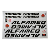 Adesivos Bicicletas Aluminum Alfameq Tirreno Preto