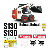 Adesivos Bobcat S130 Mini Carregadeira Etiquetas Completo