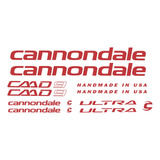 Adesivos Cannondale Caad 9 Ultra Vermelho Speed Bike
