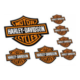 Adesivos Capacete Compatível Harley Davidson Cycles