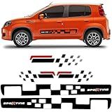 Adesivos Colantes Automotivos Para Uno Sporting 2011 2012 Kit Para Design Esportivo Resistentes à Água E UV