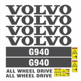 Adesivos Compatível Motoniveladora Volvo G940 Completo R506