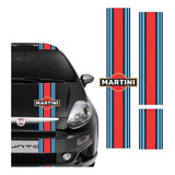 Adesivos Compatível Punto Faixa Capô Teto Mala Martini R311 Cor Padrão