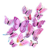 Adesivos De Parede De Borboleta 3d Decoração De Decalques D
