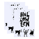 Adesivos De Parede De Halloween Decalques Conjunto De Supr