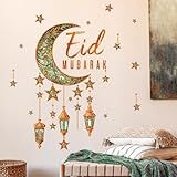 Adesivos De Parede Do Ramadã Adesivos De Parede Muçulmanos Islâmicos Adesivos De Parede Eid Mubarak Lanterna Lua Estrela Janela Adesivos Para Casa Parede Sala De Estar Quarto Decoração De