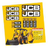 Adesivos Decalque Para Mini Retroescavadeira Jcb 1cx Mod 2