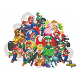 Adesivos Decorativo De Parede Super Mario Bros Frete Gratis