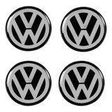 Adesivos Emblema Roda Resinado Volkswagen 48mm