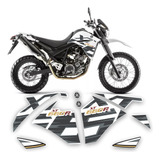 Adesivos Emblemas Yamaha Xt 660r 2015 A 2024 Completa Branca