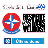 Adesivos Fusca Kombi Vidro Antigo Volkswagem 4 Unidades