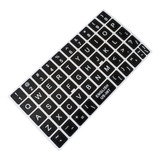 Adesivos Inglês Etiquetas P Teclado fundo Preto Nfe