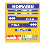 Adesivos Komatsu D30 a Kit Completo