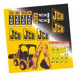 Adesivos Mini Retroescav Jcb 1cx Mod 1 Faixas Decalque