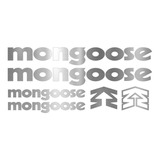 Adesivos Mongoose Prata Mtb Bmx