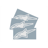 Adesivos P Capacete Carro Moto Alpinestars Refletivo Branco