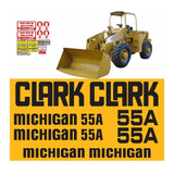 Adesivos Pá Carregadeira Compatível Com Michigan Clark 55a Cor Adesivo Emblema Gráfico 55 A