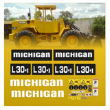 Adesivos Pá Carregadeira Compatível Com Michigan Clark L30 i Cor Adesivo Emblema Gráfico L30 i
