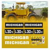 Adesivos Pá Carregadeira Compatível Com Michigan Clark L30 i Cor Adesivo Emblema Gráfico L30 i