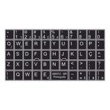 Adesivos Para Teclado Notebook Pc Etiquetas Cedilha Abnt2