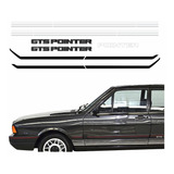 Adesivos Passat Gts Pointer Preto Faixas Laterais Emblema