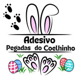 Adesivos Pegadas Patinhas De Coelho Páscoa Caça Aos Ovos