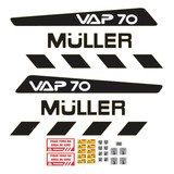 Adesivos Rolo Compactador Compatível Com Nova Muller Vap70n