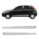 Adesivos Sport Corsa Hatch E Sedan Par Faixas Laterais