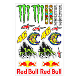 Adesivos Stickers Moto Gp Bike Tuning Capacete Cross Premium