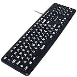 Adesivos Teclado Letras Grandes Etiquetas Português Inglês Para Pessoas Com Baixa Visão Preto
