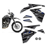 Adesivos Yamaha Xt 660r 2015 2018 Faixa Lateral Emblemas