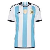 Adidas Camisa Masculina De Futebol Argentina 3 Estrelas Winners Home Branco Azul M