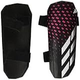 Adidas Caneleira Unissex Adulta Macia Para Treinamento De Solo Predador Preto Branco Equipe De Choque Rosa Grande