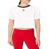 Adidas Originals Blusa Cropped Feminina Branco Preto XP