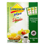Adoçante Em Pó Stevia Lowçucar Plus Caixa 30g 50 Unidades