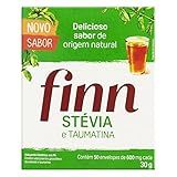 Adoçante Finn 600mg Stévia E Taumatina Pó 50 Unidades