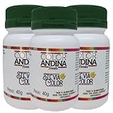 Adoçante Stévia Color Andina 40g 3 Potes