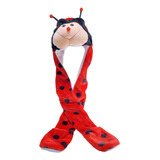 Adorável Personagem De Pelúcia Animal Chapéu Joaninha